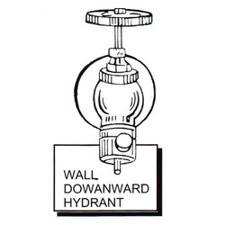 Wall Downward Hydrant