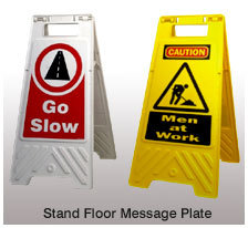 Stand Floor Message Plates