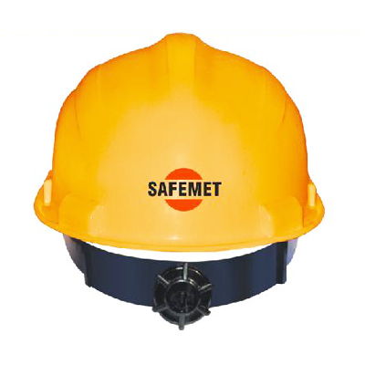 Safety Helmet With Rachet Adjustment