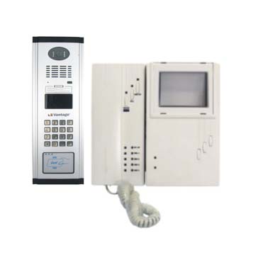 Multi-apartment VDP with in-built Burglar Alarm System