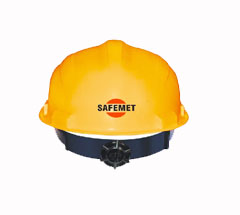 Safety Helmet With Rachet Adjustment